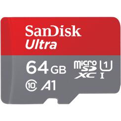 MicroSDXC 64GB Sandisk Ultra 100MB/s A1 CLass 10 