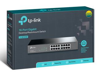 16 Port Gigabit Ethernet Switch Green IT TP-Link TL-SG1016D 