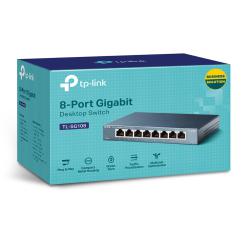 8 Port Gigabit Ethernet Switch Green Switch TL-SG1008D 