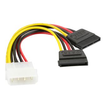 Interner Stromadapter Molex > auf 2x SATA 