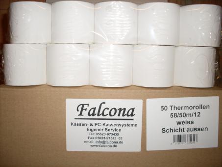 Bonrollen Thermopapier 58/50 BPA-frei 